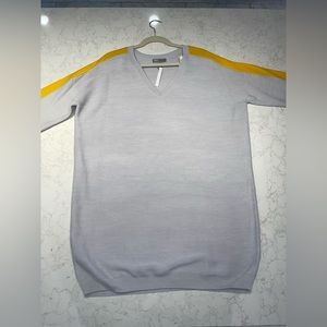 ASOS DESIGN Knitted Dress With V Neck And Tipping